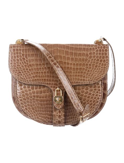 crocodile gucci handbags|gucci vintage crocodile bag.